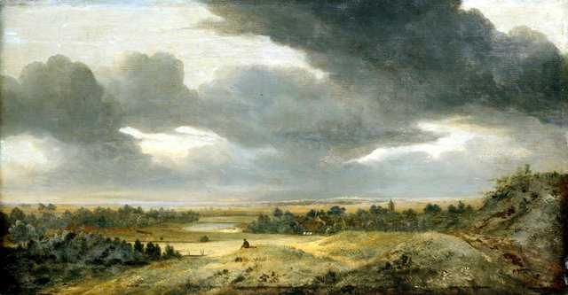 View from the dunes across the Dutch plain by Jan Vermeer van Haarlem the Elder