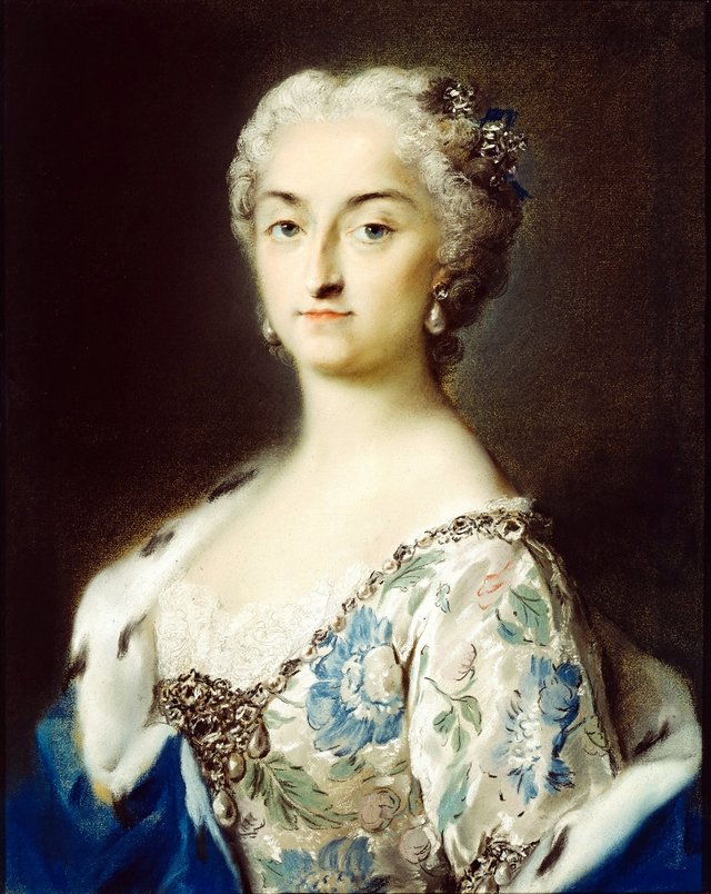 Die Gräfin Ursula Katharina Lubomirska (1680-1743) by Rosalba Carriera