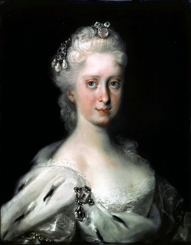 Porträt der Maria Josepha of Austria (1699-1757) by Rosalba Carriera