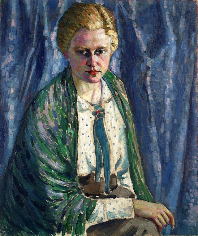 Alma Koskeli portree, Konrad Mägi, TKM TR by Konrad Mägi