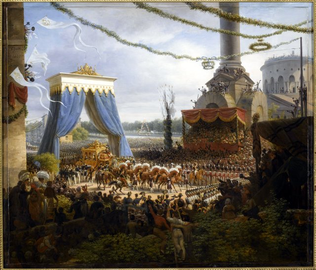 Entry of Charles X into Paris at the Gate of la Villette, after his Coronation by Louis-François, Baron Lejeune