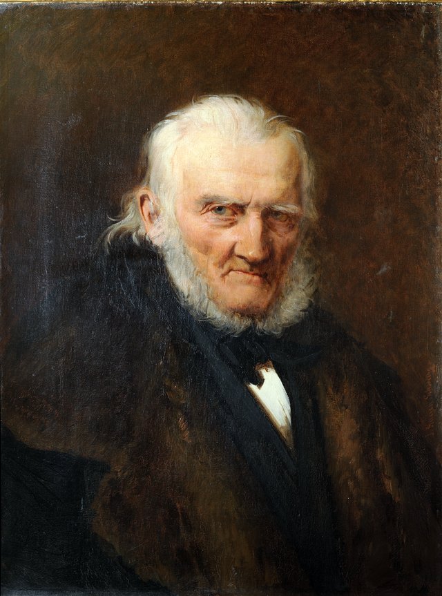 Portrait of Artist August Hagen by Julie Wilhelmine Hagen-Schwarz