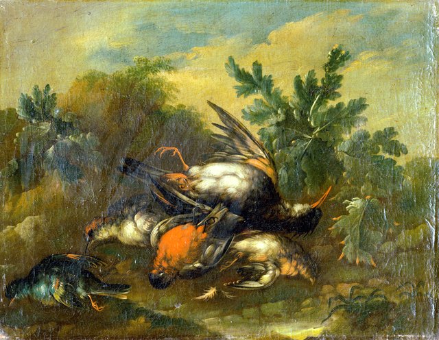 Still Life with Dead Birds by Philipp Ferdinand de Hamilton