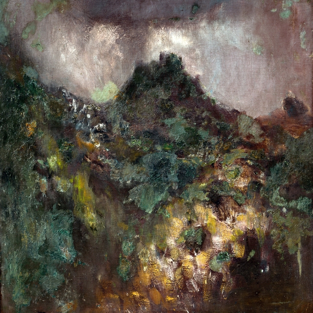 Landscape with a Castle before the Storm by László Mednyánszky