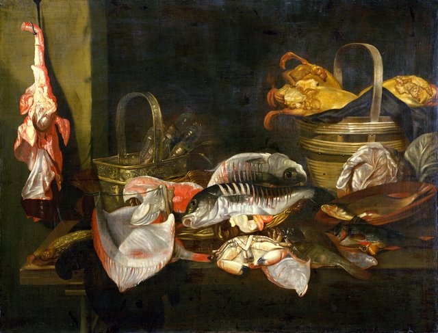 Still Life with Fish by Abraham van Beijeren