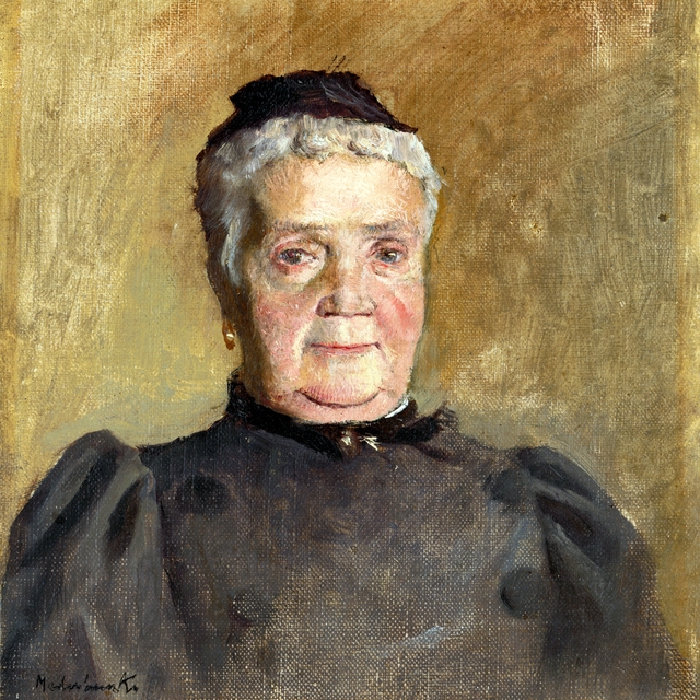 Portrait of Evelin Czóbel by László Mednyánszky