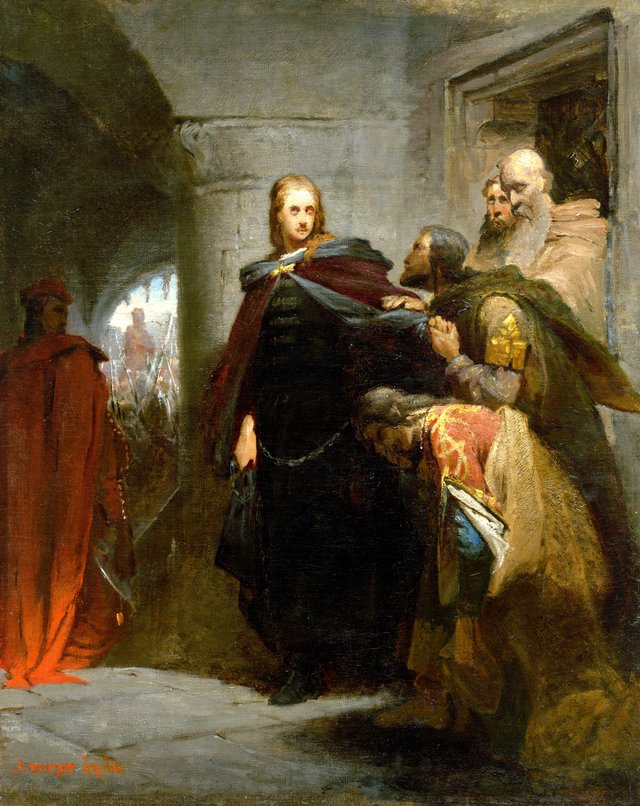 Hunyadi's Farewell to his Homeland by Gyula Benczúr