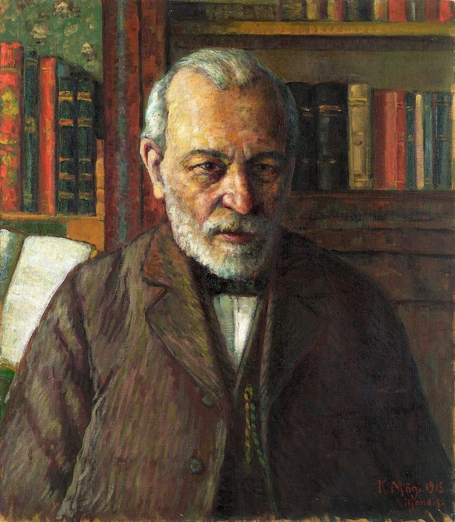 Mägi, Konrad. Luuletaja Friedrich Kuhlbarsi portree. by Konrad Mägi