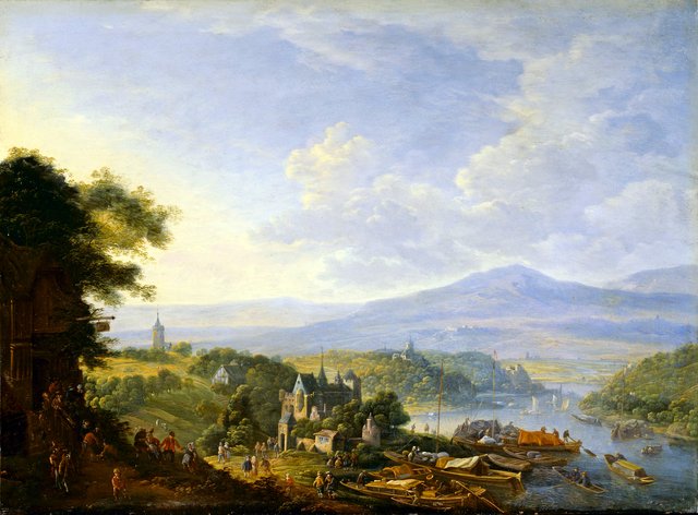 View on the Rhine by Jan Griffier I