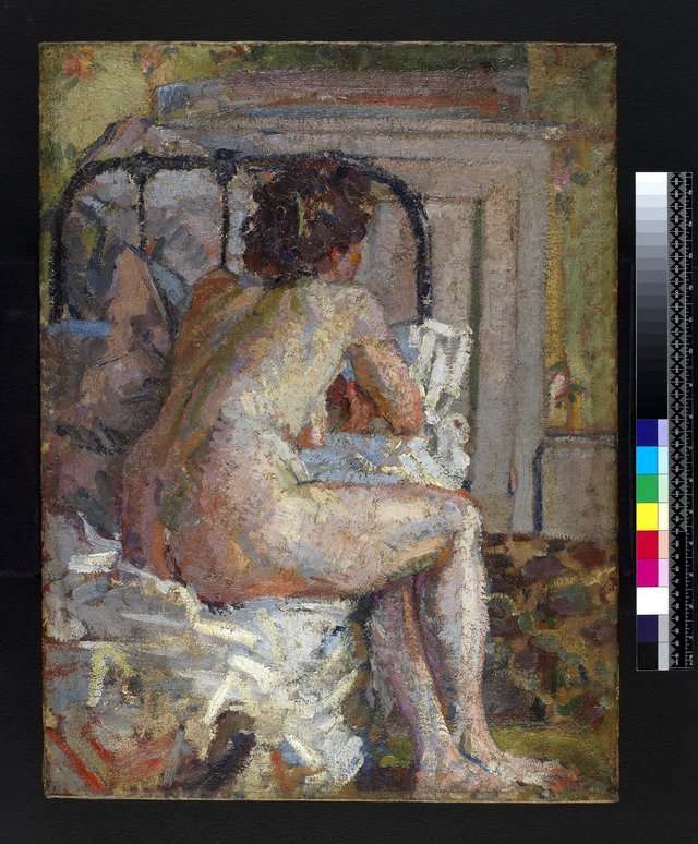 Nude on a bed by Harold Gilman