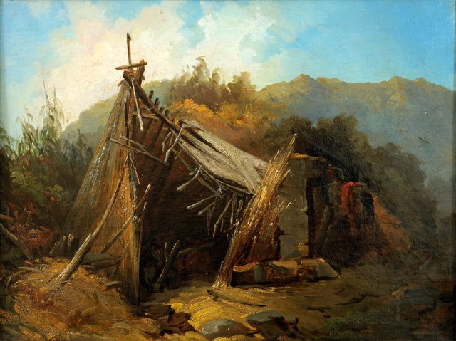 Mountainous Landscape with a Tent by Julie Wilhelmine Hagen-Schwarz