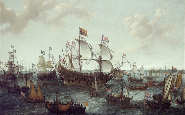 The Arrival of the Elector Palatine at Flushing, 29 April 1613 by Adam Willaerts