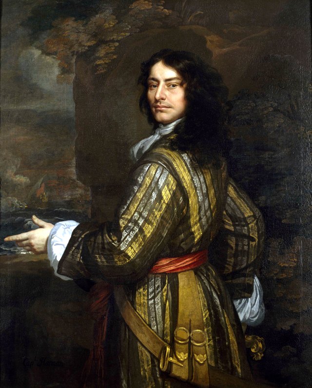 Flagmen of Lowestoft: Admiral Sir John Harman, d. 1673 by Peter Lely