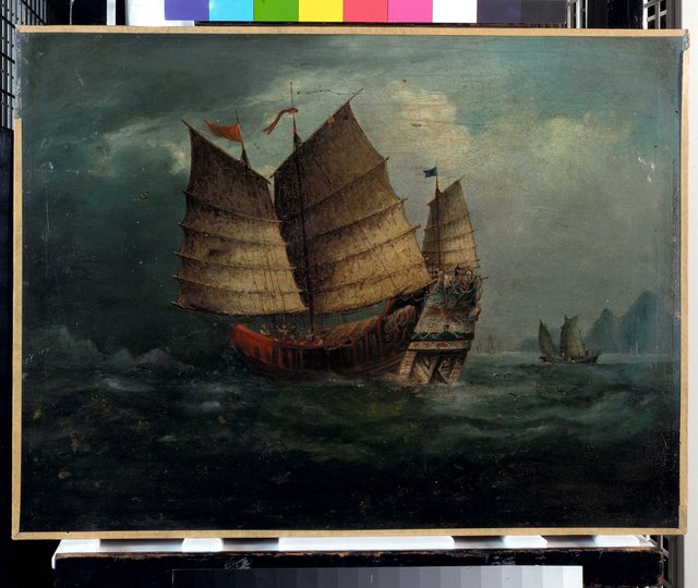 Chinese Junks, 1850 by George Chinnery