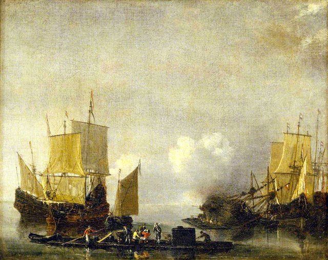 Ships Being Repaired by Reinier Nooms