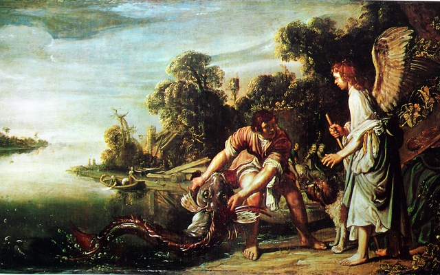 The Angel and the Young Tobit with the Fish by Pieter Lastman