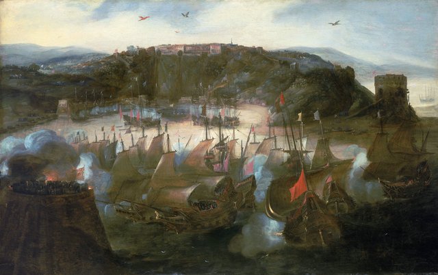 Attack on San Salvador by Andries van Eertvelt