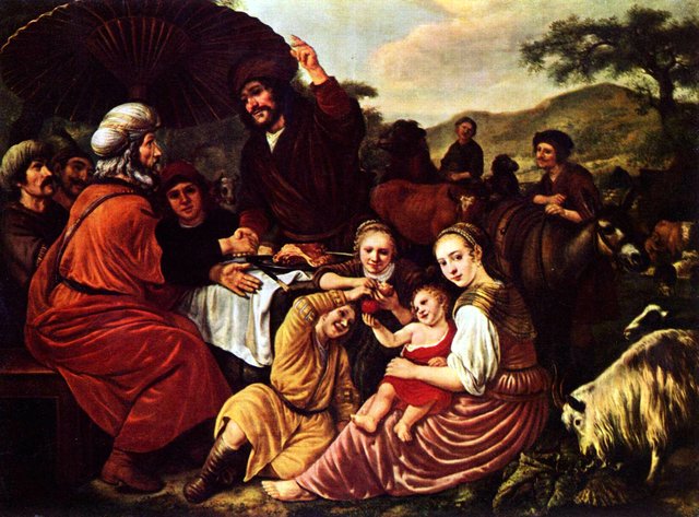 The Reconciliation of Jacob and Laban by Jan Victors