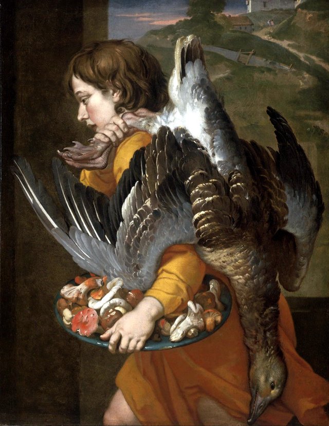 Young Boy with a Wild Goose by Jacob van Oost