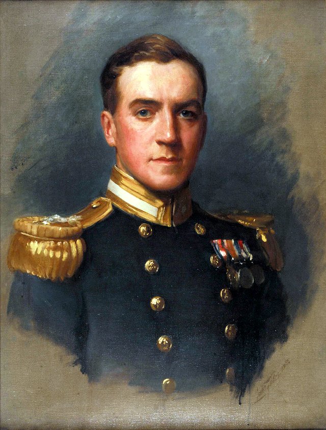 Lieutenant-Commander Denis Quentin Fildes, 1889-1975 by Luke Fildes