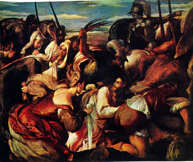 The Way to Calvary by Jacopo Bassano