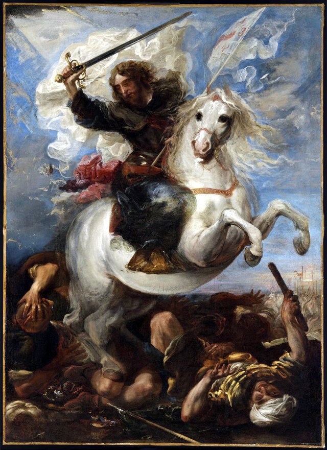 Saint James the Great in the Battle of Clavijo by Juan Carreño de Miranda