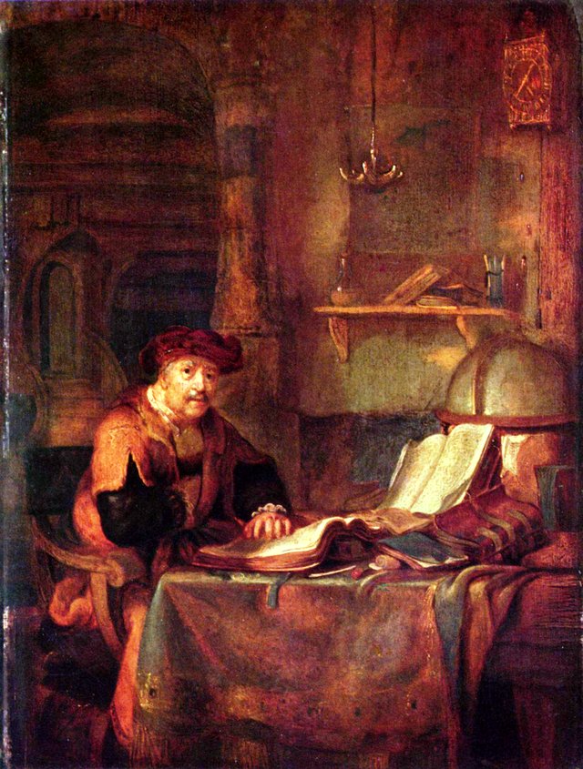 A Scholar in his Studio by Gerbrand van den Eeckhout