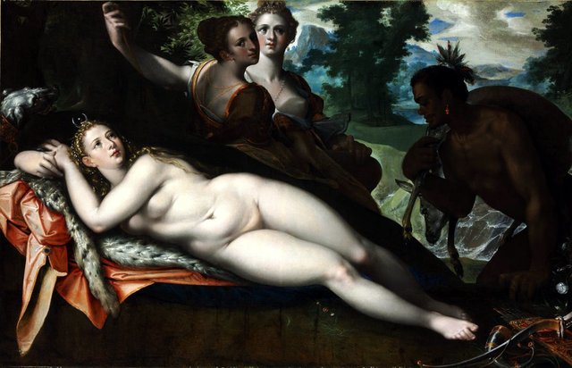 Diana Resting after Hunt by Bartholomeus Spranger