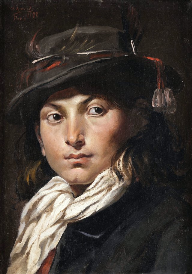 Portrait of a young man - Study of a head by Rodolfo Amoedo