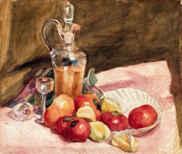 Natureza morta (aquarela) by Rodolfo Amoedo