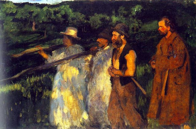 Woodcutters Returning Home I. by Károly Ferenczy