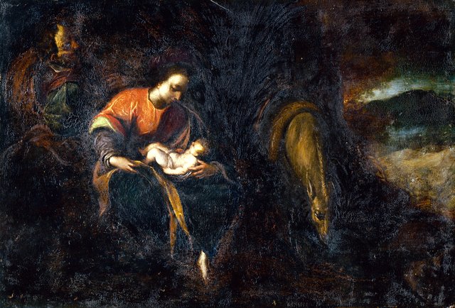 Svätá rodina - O by Ludovico Carracci