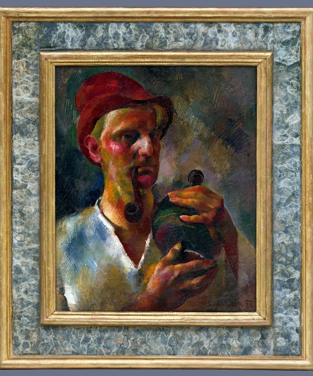 Autoportrét - M 81 - Ernest Zmeták Art Gallery by Vilmos Aba-Novák