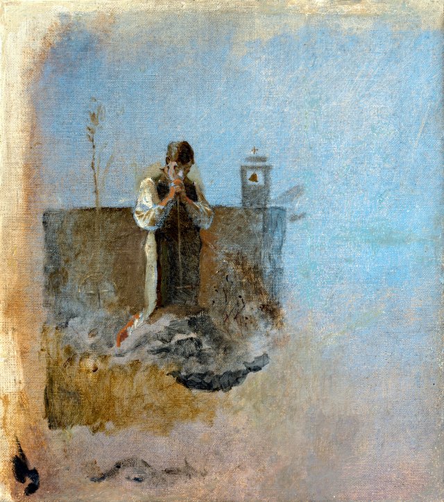 Hrobár - O by László Mednyánszky