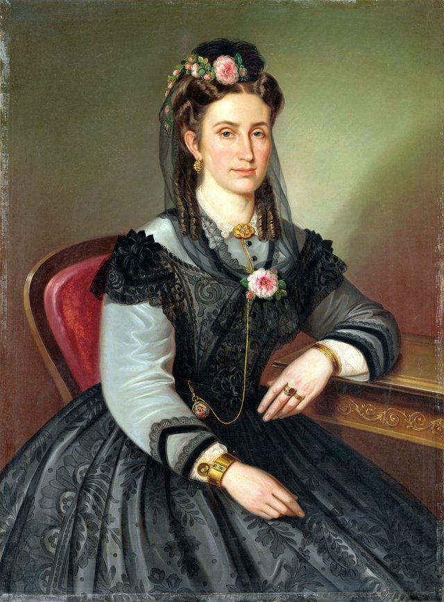 Podobizeň Heleny Kubínyiovej rod. Zmeškalovej - O 71 - Slovak National Gallery by Peter Michal Bohúň