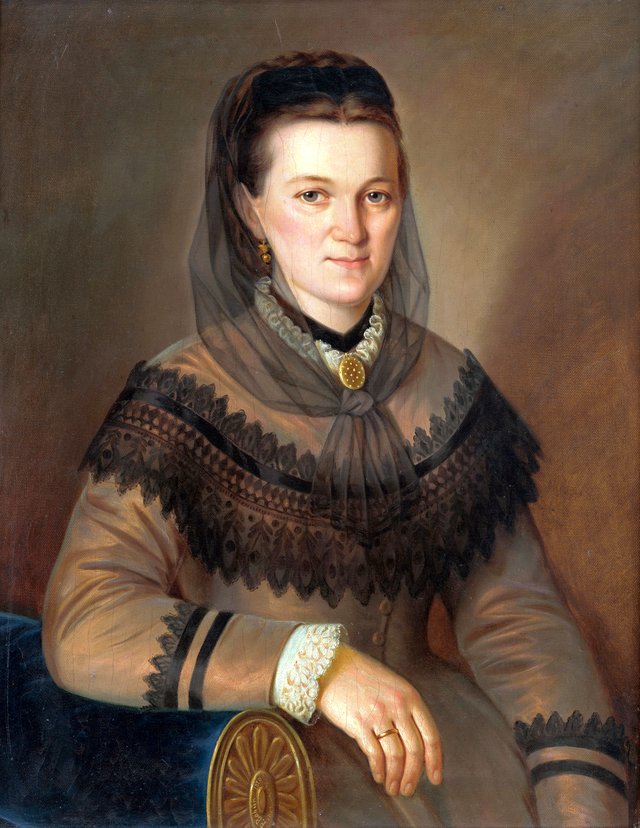 Podobizeň Anny Philadelphi rod. Šípkovej - O 562 - Slovak National Gallery by Peter Michal Bohúň