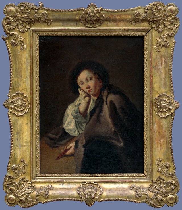 Chlapec v klobúčiku s nožíkom - M 196 - Ernest Zmeták Art Gallery by Giovanni Battista Piazzetta