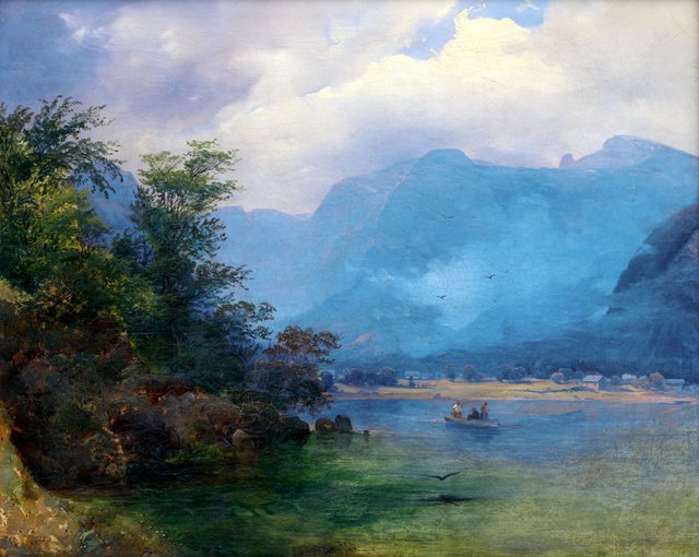 Alpská krajina - M 27 - Ernest Zmeták Art Gallery by Joseph Holzer