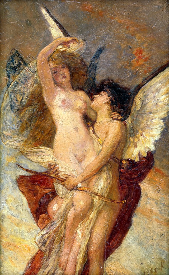Amor a Psyché - M 202 - Ernest Zmeták Art Gallery by Károly Lotz