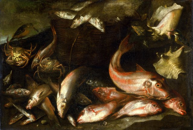 Zátišie s rybami - O by Abraham van Beijeren