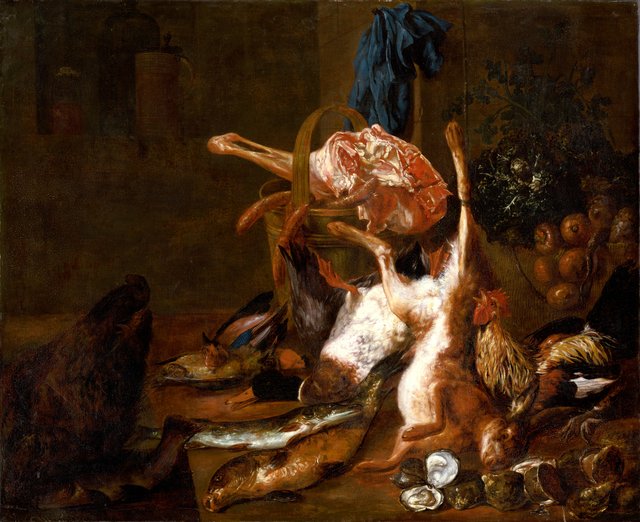Zátišie so zabitou zverinou - O by Pieter Boel