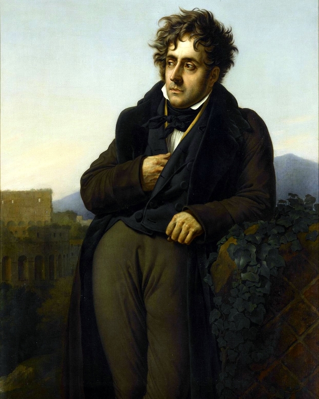 Chateaubriand Meditating on the Ruins of Rome by Anne-Louis Girodet