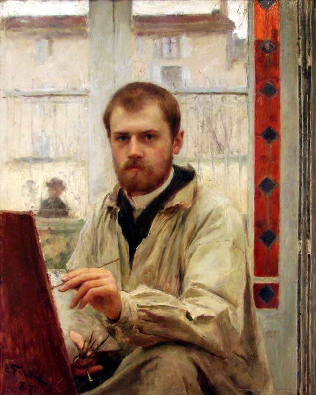 Self-portrait (1887) by Émile Friant