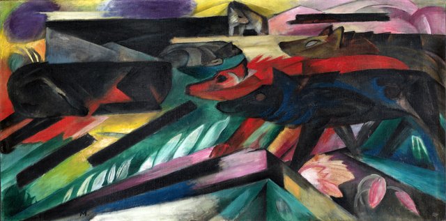 The Wolves (Balkan War) by Franz Marc