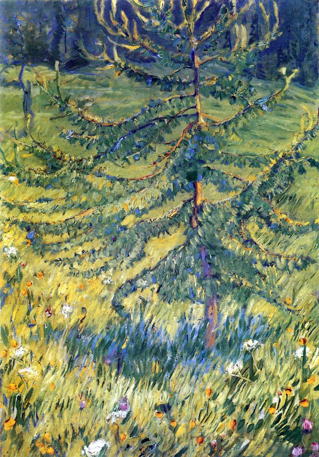 Little larch tree by Franz Marc