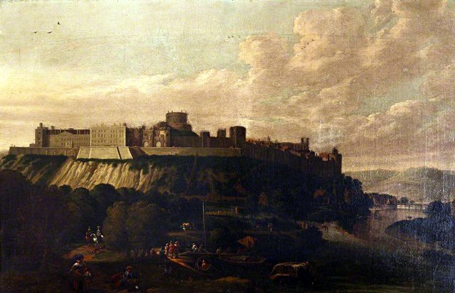 View of Windsor Castle from the North by Jan Griffier I