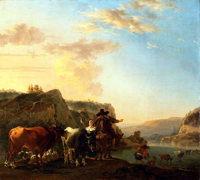A Landscape with Peasants by Jan Asselijn