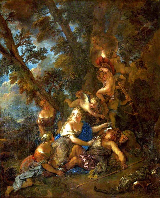 Rinaldo and Armida by Charles de La Fosse