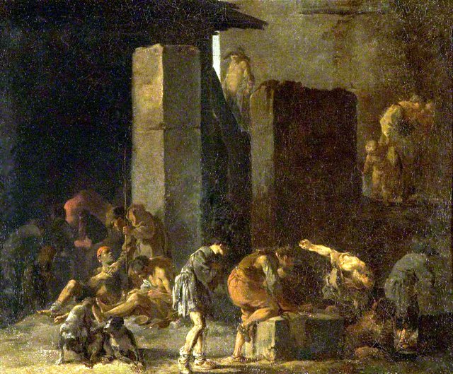 Thieves Gaming by Pieter van Laer