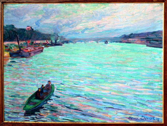 The Seine at the Pont d'Austerlitz by Henri Doucet